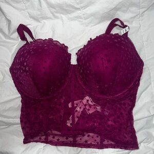 PINK Victoria's Secret Purple Lace Underwire Bra